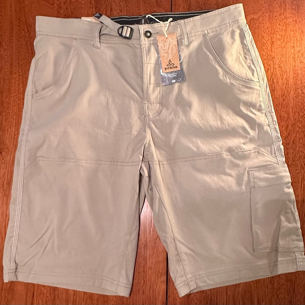 Prana -Stretch Zion Short - Dark Khaki - Great Deal! NEW
